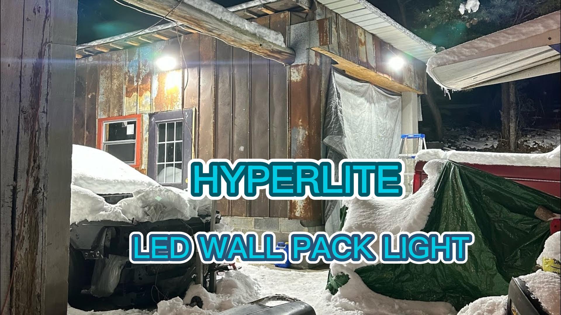 HYPERLITE LED Wall Pack Light: 40W 5200lm ETL Approved - IP65